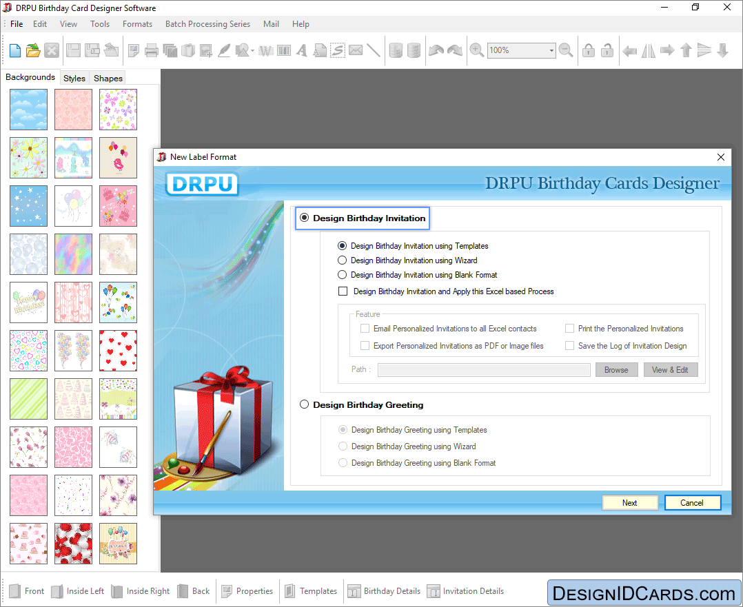 Screenshots Of Birthday Card Creator Software To Know How To Design