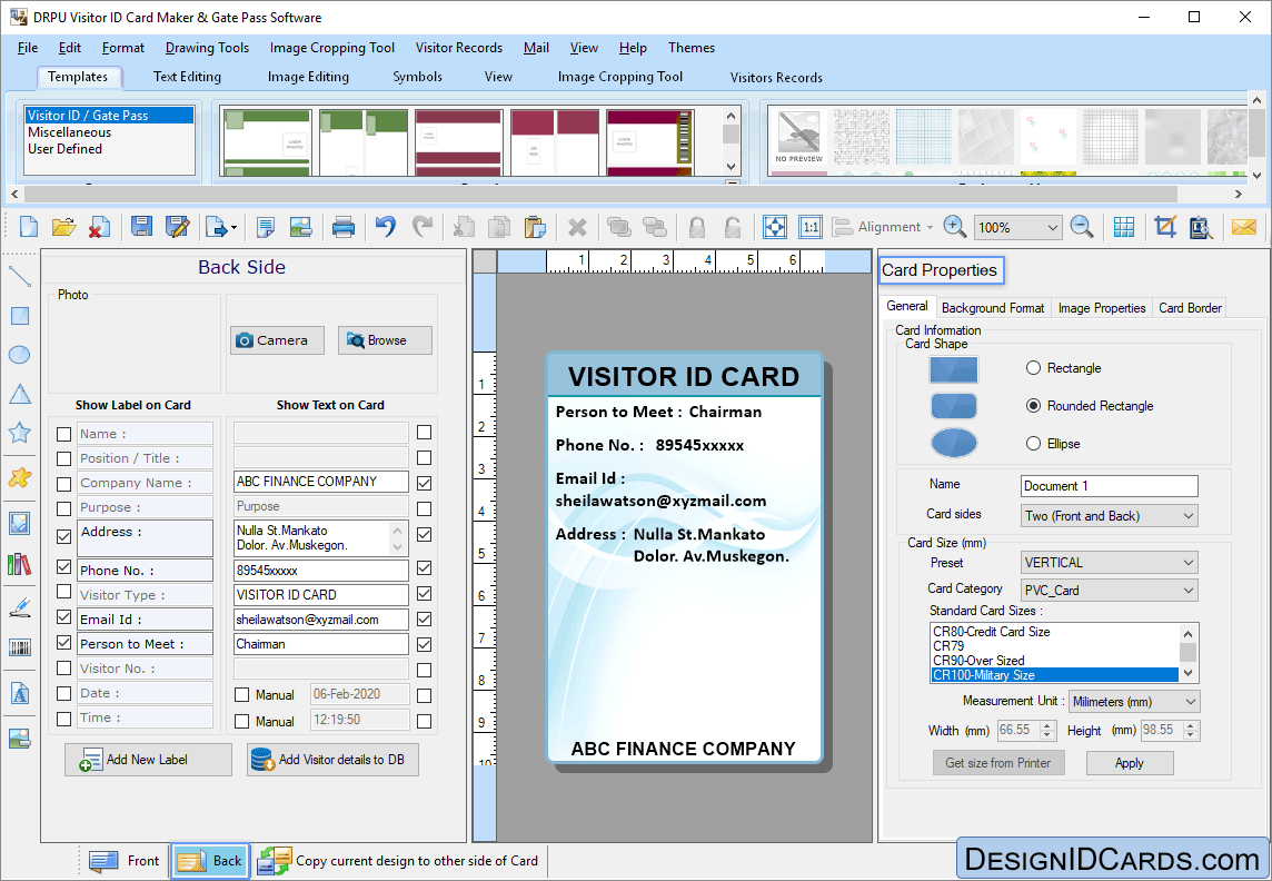 Drpu Gate Pass Id Cards Maker Screenshots Of How To D - vrogue.co